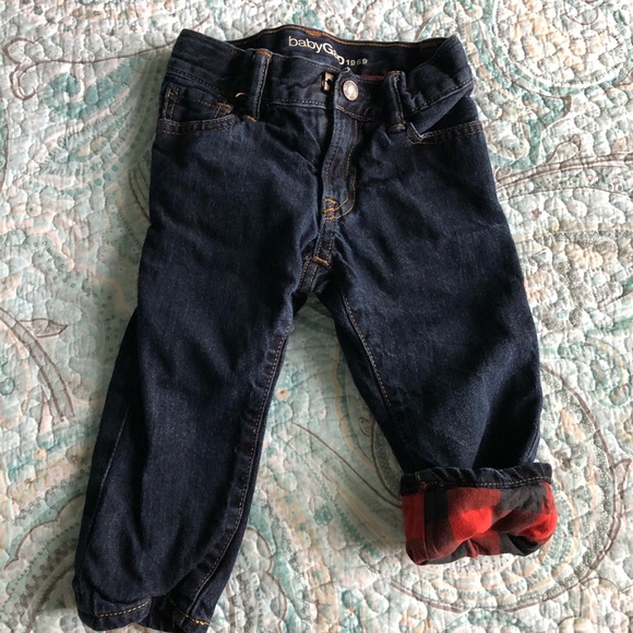 Baby Gap Flannel Lined Jeans 